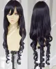 Anime One Piece Baby5 Black Purple Long Curly Hair Wigs Cosplay Wig