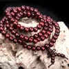 6mm Natuurlijke Sandalwood Boeddhistische Boeddha Meditatie 108 Kralen Houten Gebed Bead Mala Armband Dames Mannen Sieraden