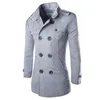 1 шт. новое зимнее пальто, модная мужская шерстяная куртка, длинная