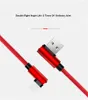 2019 Новые Плетеные 90 градусов Micro Угловая Тип C Micro USB Fast синхронизации данных зарядный кабель для зарядки 2.4A провода шнура для Samsung Huawei