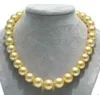 Mers du Sud naturelles Collier en or Pearl magnifique 17inch 14k fermoir en or