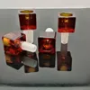 Red brown glass square bubble head Glass Bong Water Pipe Bongs Pipes SMOKING Accessories Bowls