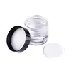Barattolo cosmetico in vetro trasparente da 60 ml - 60 g Crema per la cura della pelle Bottiglia riutilizzabile Contenitore cosmetico Strumento per il trucco per l'imballaggio da viaggio184b