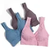 YUIYE Brand Large Size Underwear (3pcs/set) Cotton Pad Compound Bra Ms. Soft Breathable 6 Color Vest Underwear