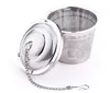 Duurzame 3 Maten Zilver Herbruikbaar 304 Roestvrij Mesh Kruiden Bal Tea-zeef Teaketklep Locking Tea Filter Infuser SN567