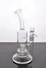 Mobius verre bangs barboteur avec double matrice stéréo perc dab rig narguilés conduites d'eau fumer pipe avec joint de 18mm