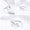 2018 nieuwe 925 sterling zilver kleverige kat met lange staart vinger ring vrouwen ring verstelbare verlovingsring sieraden gratis verzending