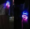 Led Rave 장난감 해피 워드 깜박임 팔찌 광선 팔찌 밴드 젤리 팔찌 80 년대 80 년대 멋진 드레스 키즈 파티 호의 선물 LED 완장