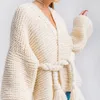 Caldo cardigan maglione cavo oversize per le donne Autunno Inverno manica lunga lavorato a maglia sciolto di grandi dimensioni casuali maglioni grossi
