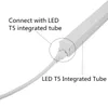 Tubi led T8 T5 Cavo di prolunga Connettore Cavo interruttore Spina a tre poli 2ft 3ft 4ft 5ft 6ft per tubo fluorescente LED integrato