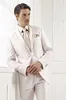 Brand New Groomsmen Notch Lapel Groom Tuxedos Beige Men Suits Wedding / Prom Best Man Blazer (Chaqueta + Pantalones + Corbata) A351