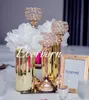 Elegant Tall metal and crystal candelabra centerpieces wedding gold silver candle holders 5 arm candelabrum table centerpiece decoration