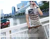 Harajuku T Shirt White Gray Men Clothes Cross Flag Print T Shirts Vintage T-Shirt Color Block Striped Tops Size M-3XL