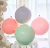 36 tums makaroner latex ballong stor makaron ballong födelsedagsfest bröllop brud dusch dekorationer flera färger