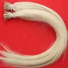Glatte I-Tip-Haarverlängerung, Echthaarverlängerung, 100 g, Haarverlängerung mit Stabspitze, 100er-Jahre, vorgebundenes Keratin, Haarverlängerung mit Stabspitze, 10"-24"