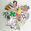 DHL FedEx Ship 5000pcs Vinyl Stickers Car Skateboard Motorcykelcykel Bagage Laptop Snowboard Decals Pack Waterproof2380