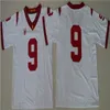 NEU Fußballtrikots USC Trojans College-Fußballtrikots Herren Damen Kinder 14 Sam Darnold Red No Name Trikot LSU Tigers 5 Derrius Guice Lila WeißS-6XL