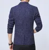 Spring Autumn Fashion Trend Men Slim Single Button Long Sleeve Small Wool Suit Jacket / Male Business Casual Blazers Coat