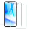 2 Förpackningsskärmsskydd för 2021 iPhone 12 mini 11 Pro Max XR XS 8 7 Plus X-tempererat glas Samsung Galaxy S21 S20 Not20 Ultra A52 0,26 mm 2,5D Avrundad kant