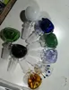 Enkelhjuls färgpunkt bubbla huvud 14 mm grossistglasrör