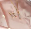 Браслет, серьги ожерелье Crystal Clear 18K Real Gold Plated Austria Drop и подвесные наборы