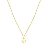 Choker Necklaces Gold Silver With Card Pendant Necklace For Fashion Women Jewelry Anchor Pirate Ocean Series