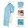 Kids Hair Cut Hairdressing Cape Salon Dyeing Barber Gown Cutting Perming Haircutting Apron Hairdresser Capes Waterproof Cloth for Children