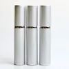 8ml mode tomma aluminium eteriska oljor rulla på parfymflaska med stål rullboll för resor LX1198