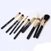 M Brand Makeup Brush 9 Stycken Ställ in Professionell Makeup Brush Set Kit + Gratis Makeup Bag Present Hög kvalitet