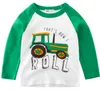 Wholesale New Fashion Autumn Baby Boy Shirt Children's Long Sleeve Car Print T-Shirt O Neck Shirt Top Hot Sale Children's Clothing