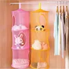 3 étagères suspendus filet de rangement enfants jouet organisateur sac chambre mur porte placard organisateurs panier pour jouets