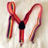 Bretelle colorate arcobaleno per bambini Bretelle per neonati e ragazze Bretelle clip-on Y-Back Bretelle elastiche per bambini spedizione gratuita whoesales