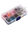 100 Pcs 10 Random Color French False Nail Acrylic Gel Nail Art Tips Half With Box Salon 1 Set Kit