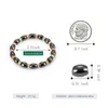 New Arrivals Energy Healing Black Gallston Bangle Gold Alloy Fish Drum Magnetic Therapy Of Beads Elastic Bracelet Unisex