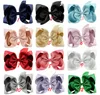 6 Inch Bowknot JOJO Bows Hairpin for Girls barrettes Unicorn Rainbow paillette Design Girl Hair Clips Bowknot Hairs Accessory2514132