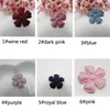 Flower Multi Color Alternativ Applices Non-Woven för kläder Syförsörjning Diy Craft Ornament Scrapbook Party Hair Accessories