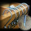200 Pieces / Lot 1#-8/0# 7384 Crank Hook High Carbon Steel Barbed Hooks Fishhooks Asian Carp Fishing Gear WEI-1