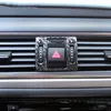 Средняя консоль из углеродного волокна Средняя консоль Предупреждение Света Света Рамка Декоративная отделкая полоса для Audi A6 C7 2012-16 Стайлинг автомобилей