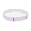 1PC Cancer Ribbon Silicone Wristband Motivational Decoration Logo Carry This Message As A Reminder in Daily Life