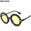 Nya solglasögon små bin runda ram solglasögon män och kvinnor mode glas trend solglasögon UV400