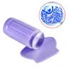 1set Clear Jelly Stamper 2.8cm Trasparente Nail Stamping Stamp Scraper Polish Print Transfer Nail Stamper Tool