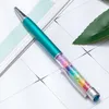 Creative rainbow colorful crystal pen diamond top bling ballpoint pen promotional advertising cheap crystal pen