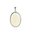 Luckyshine Jewelry High Quality Classic Oval Opal Rainbow Moon Gems 925 Silver Plated Pendant Necklace American Weddings Accessory Jewelry