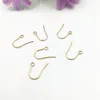100PCS Wholesale Stainless Steel Gold Silver Color Earrings Hooks Findings Fittings DIY Earrings Base Part Jewelry Making Accessories