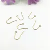 Boucles d'oreilles en acier inoxydable, 100 pièces, couleur or argent, crochets, résultats, raccords, bricolage, partie de Base, fabrication de bijoux, accessoire 289s