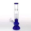 Blue Glass Smoking Pipe Bongs with Ash Catcher 6 Armtree Percolatos oil rigs dabrigs 2018 Newest Fashion Water Pipes Glass Hookahs Free Ship