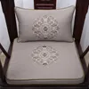 Embroidery Floral Vintage Chair Cushion Seat Home Decor Ethnic Waist Cushion Cotton Linen Chinese style Lumbar Pillow