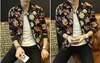 Jaquetas Masculinas Masculinas Jaqueta Bomber Estampada Flor Primavera Outono Slim Fit Casaco Fino Masculino Casual Outwear Tamanho Asiático