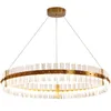 LED Modern Crystal Chandelier European Round Luxury Crystal Chandeliers Lights Fixture Hanging Lamps Home Indoor Lighting New Arrival