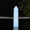 Wytnij Polerowany Opalite Tower Point Wand, Opalite Stały Obelisk Point Stick, Syntetyczna Opal Healing Crystal Siatka, Reiki, Medytacja, Ołtarz